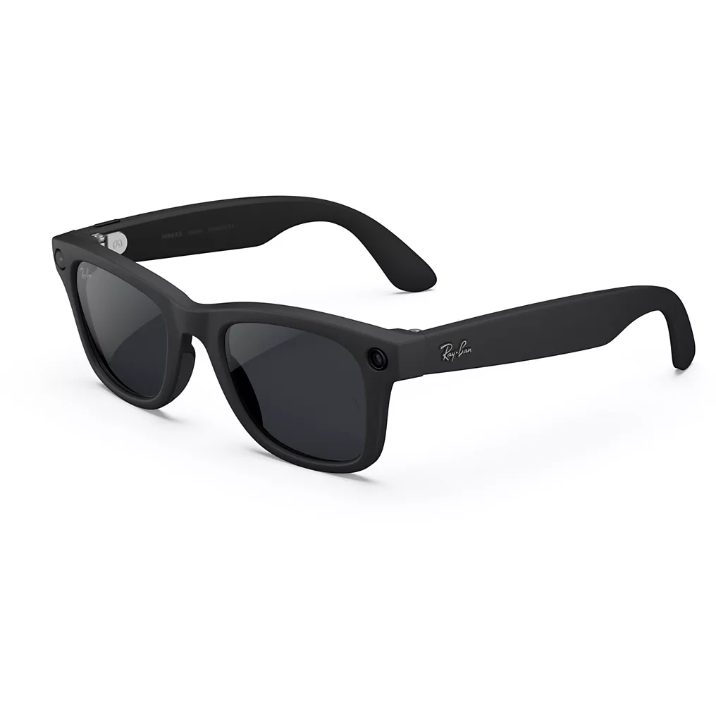 META Ray-Ban Wayfarer Smart Glasses (Gen 2) – Matte Black with Polarized Graphite Gradient Lenses