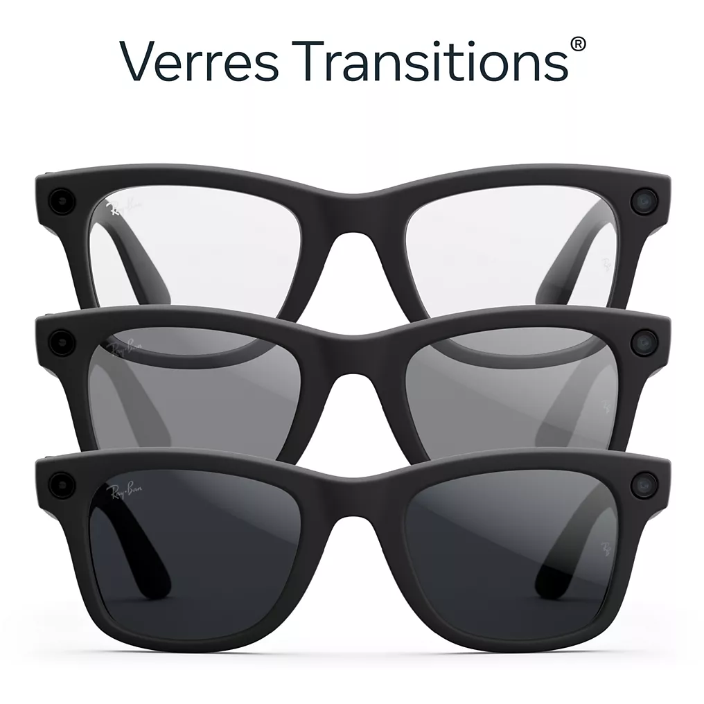 META Ray-Ban Wayfarer Smart Glasses (Gen 2) – Matte Black with Polarized Graphite Gradient Lenses