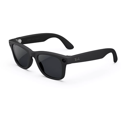 META Ray-Ban Wayfarer Smart Glasses (Gen 2) – Matte Black with Polarized Graphite Gradient Lenses